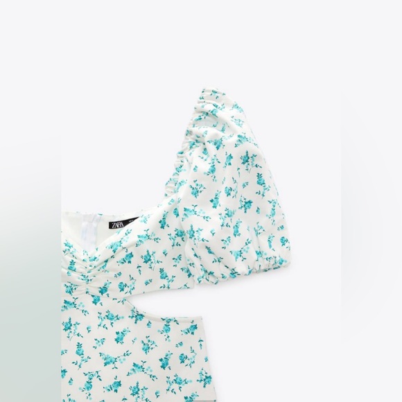 Zara Cut Out Printed Dress. New With Tags. - Picture 9 of 9